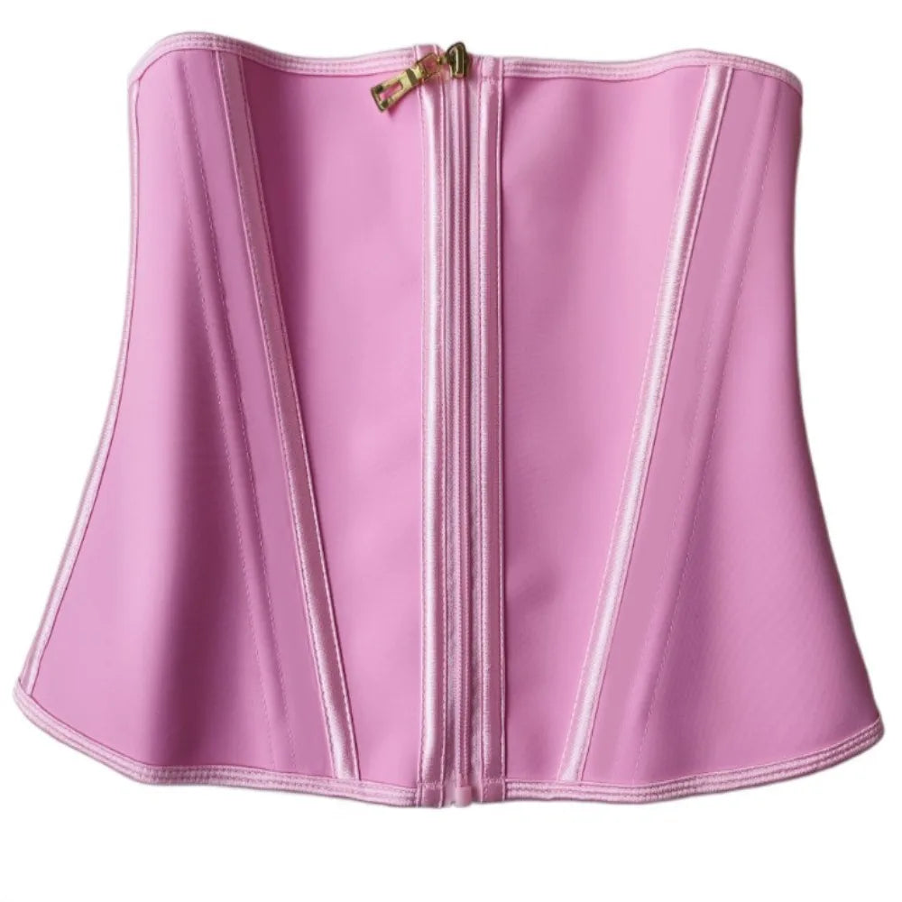 Pink waist trainer on a white background